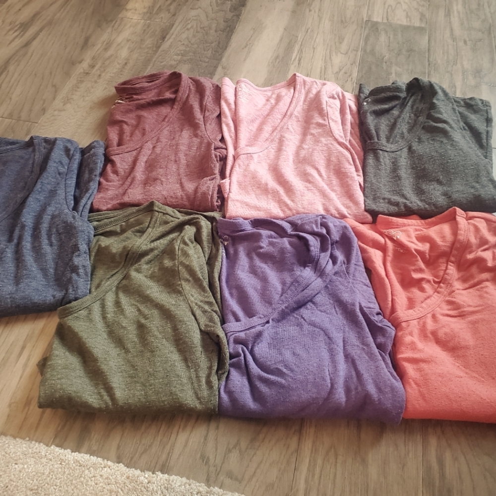 Bundle of 7 3/4 length tops
